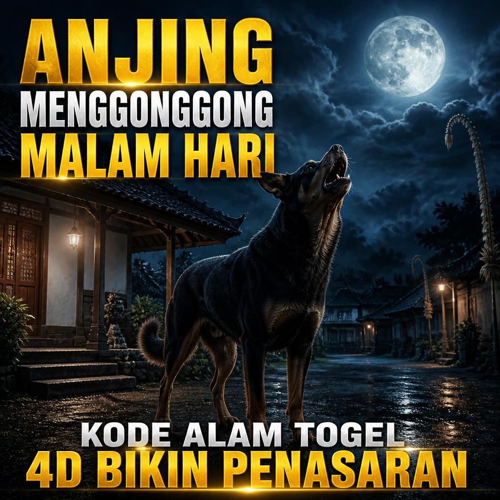 Anjing Menggonggong Malam Hari, Kode Alam Togel 4D Bikin Penasaran